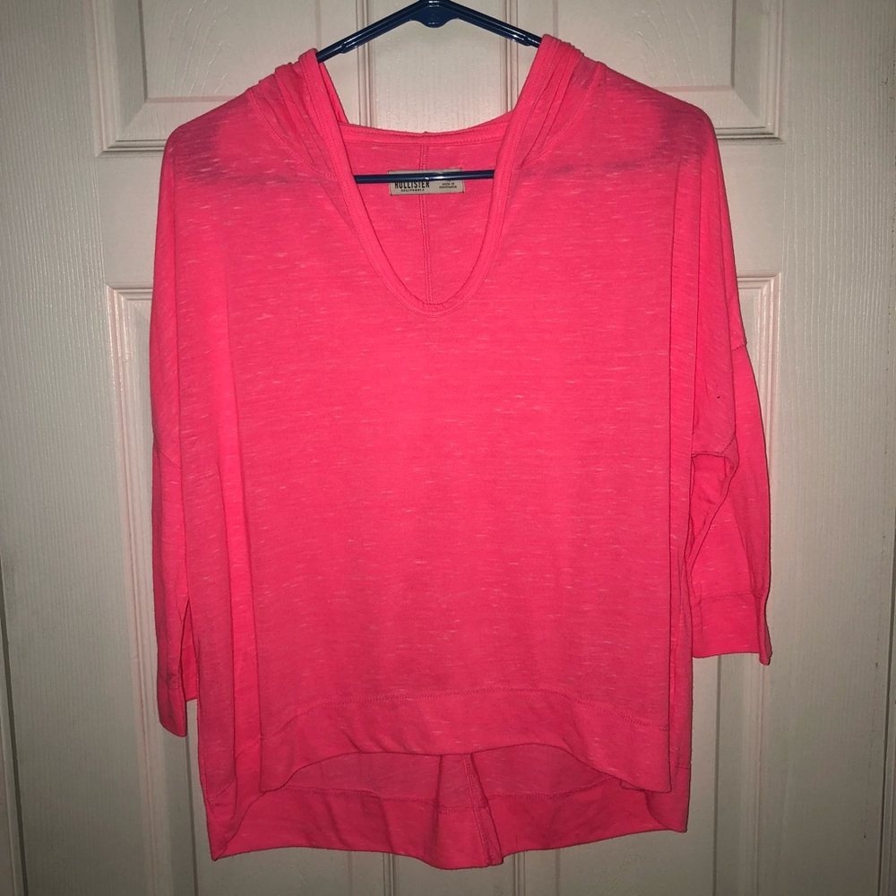 Cropped Hollister 3/4 Sleeve Pullover